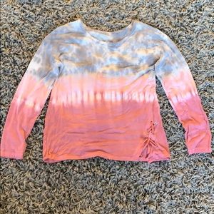 Justice girls tie dye long sleeve